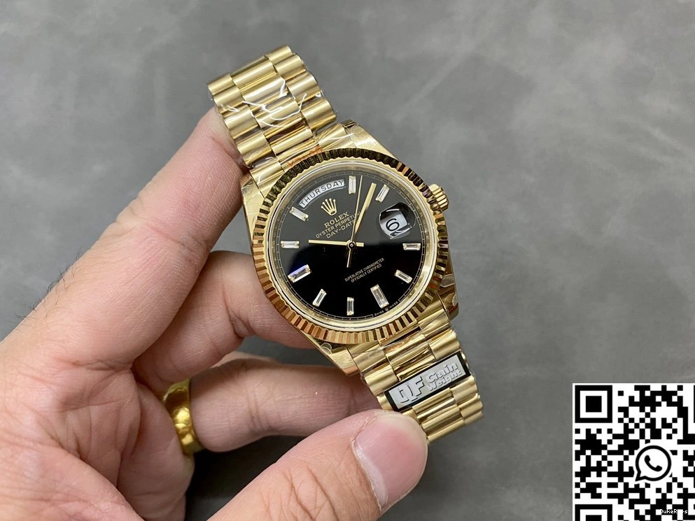 Day Diamond Date Factory Steel Black QF Hourmarker Rolex M228238-0059 v5 Dial Tungsten 0831
